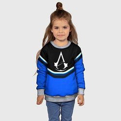 Свитшот детский Assassins Creed logo abstergo, цвет: 3D-меланж — фото 2