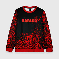 Свитшот детский Roblox красные краски, цвет: 3D-красный