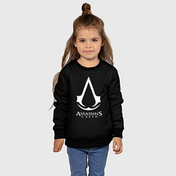 Свитшот детский Assassins Creed logo game, цвет: 3D-черный — фото 2