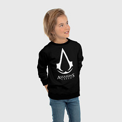 Свитшот детский Assassins Creed logo game, цвет: 3D-черный — фото 2