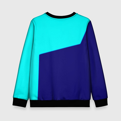 Детский свитшот Манчестер сити геометрия спорт / 3D-Черный – фото 2