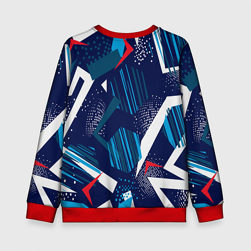 Детский свитшот Абстрактный фон с пятнистым узором / 3D-Красный – фото 2