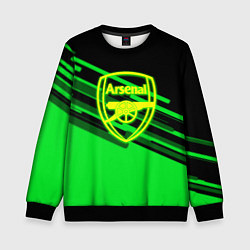 Детский свитшот Arsenal geometry line green