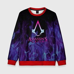Свитшот детский Assassins Creed flame, цвет: 3D-красный