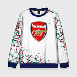 Свитшот детский Arsenal fc текстура, цвет: 3D-синий