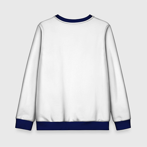 Детский свитшот Зеленая хрюшка / 3D-Синий – фото 2