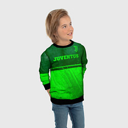 Свитшот детский Juventus - green gradient посередине, цвет: 3D-черный — фото 2