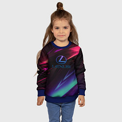 Свитшот детский Lexus stripes, цвет: 3D-синий — фото 2