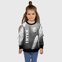 Свитшот детский Inter - grey gradient вертикально, цвет: 3D-черный — фото 2