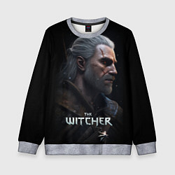 Свитшот детский The Witcher poster, цвет: 3D-меланж