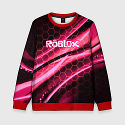 Детский свитшот Roblox броня розовый