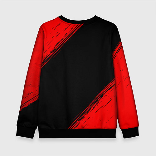 Детский свитшот Juventus - red gradient / 3D-Черный – фото 2