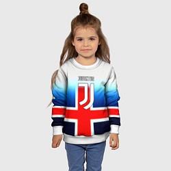 Свитшот детский Ювентус анг, цвет: 3D-белый — фото 2