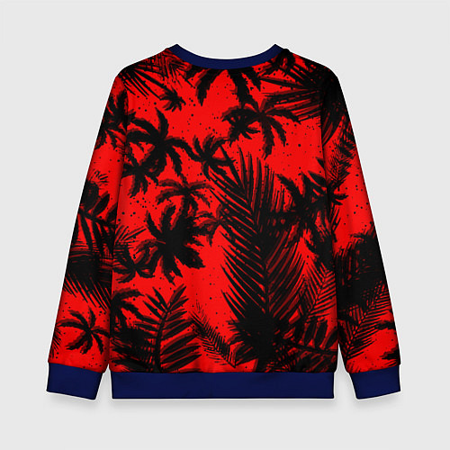 Детский свитшот Rainbow six тропик паттерн / 3D-Синий – фото 2