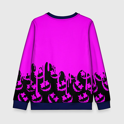 Детский свитшот Marshmello neon nasa / 3D-Синий – фото 2