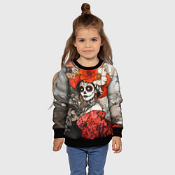 Свитшот детский Катрина в красном, цвет: 3D-черный — фото 2