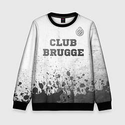 Свитшот детский Club Brugge - white gradient посередине, цвет: 3D-черный