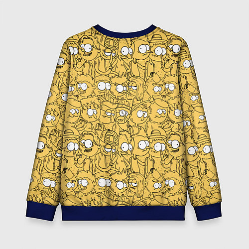 Детский свитшот Красный человечек / 3D-Синий – фото 2
