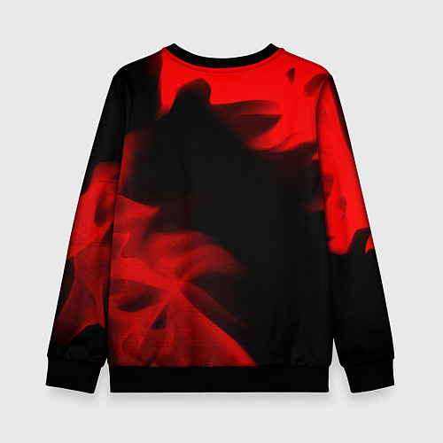 Детский свитшот Dead by Daylight - red gradient вертикально / 3D-Черный – фото 2