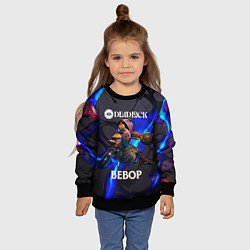 Свитшот детский Deadlock logo and Bebop, цвет: 3D-черный — фото 2
