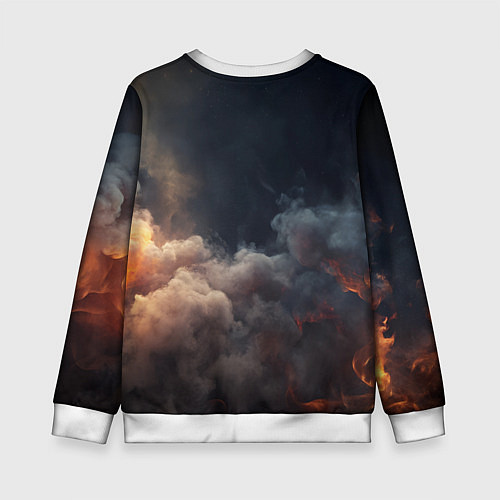 Детский свитшот Deadlock лого и туман / 3D-Белый – фото 2