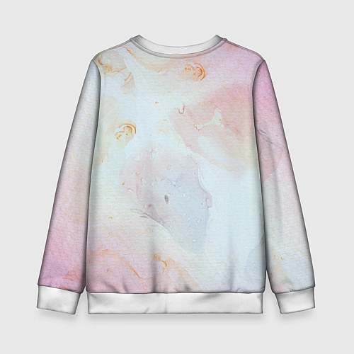 Детский свитшот Маяк у моря на закате в отпечатке пальца / 3D-Белый – фото 2