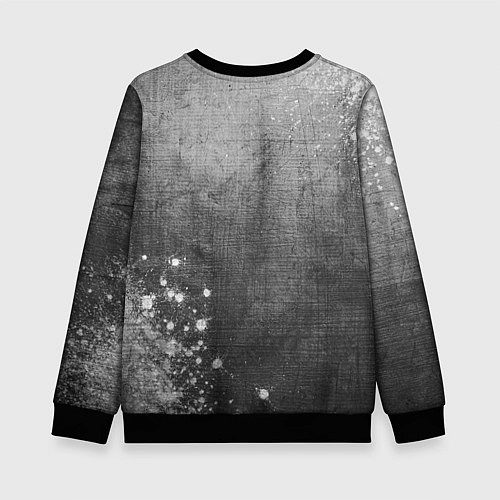 Детский свитшот Aston Villa - grey gradient вертикально / 3D-Черный – фото 2