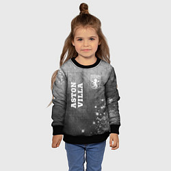Свитшот детский Aston Villa - grey gradient вертикально, цвет: 3D-черный — фото 2