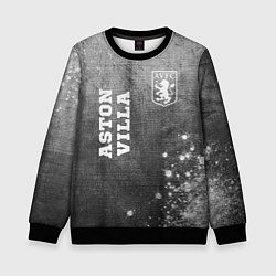 Детский свитшот Aston Villa - grey gradient вертикально