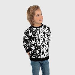 Свитшот детский Doom logo мем, цвет: 3D-черный — фото 2