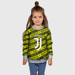 Свитшот детский Juventus pattern fc, цвет: 3D-меланж — фото 2