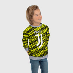 Свитшот детский Juventus pattern fc, цвет: 3D-меланж — фото 2