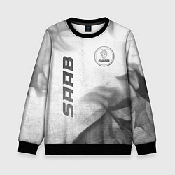 Свитшот детский Saab - white gradient вертикально, цвет: 3D-черный