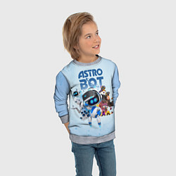 Свитшот детский Astro Bot - Game, цвет: 3D-меланж — фото 2