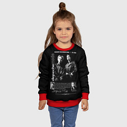 Свитшот детский Depeche Mode Black Celebration 1986, цвет: 3D-красный — фото 2