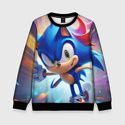 Свитшот детский Sonic 1, цвет: 3D-черный