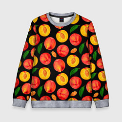 Детский свитшот Персиковый паттерн