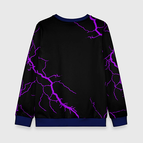 Детский свитшот Tekken storm neon / 3D-Синий – фото 2