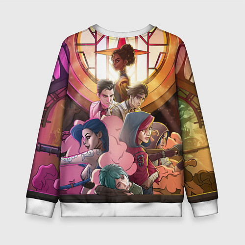 Детский свитшот Герои Arcane / 3D-Белый – фото 2