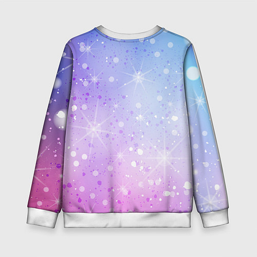Детский свитшот Абстрактный фон с бликами / 3D-Белый – фото 2