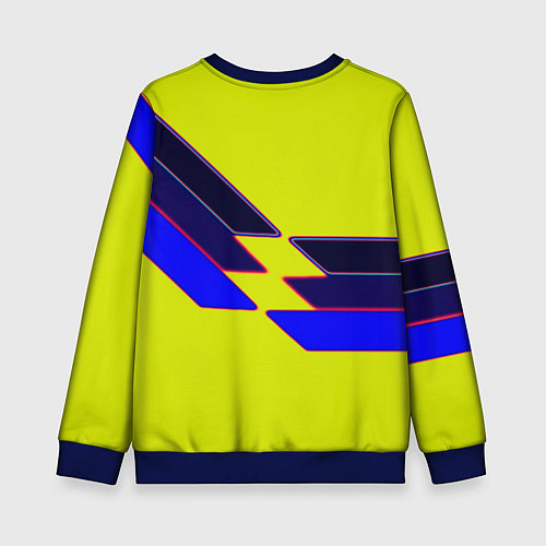Детский свитшот Боруссиа текстура спорт / 3D-Синий – фото 2