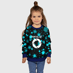 Свитшот детский Portal winter, цвет: 3D-синий — фото 2