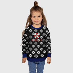 Свитшот детский Resident evil pattern umbrella, цвет: 3D-синий — фото 2