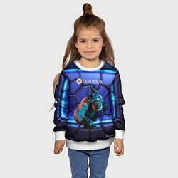 Свитшот детский Mo and Krill Deadlock, цвет: 3D-белый — фото 2