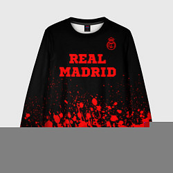 Свитшот детский Real Madrid - red gradient посередине, цвет: 3D-черный