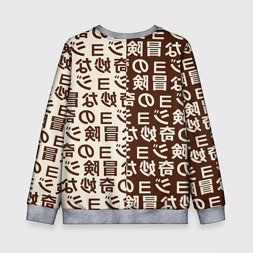 Детский свитшот Japan pattern / 3D-Меланж – фото 2