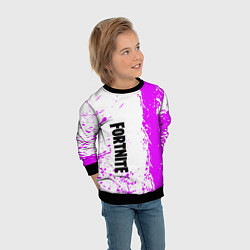 Свитшот детский Fortnite pink color, цвет: 3D-черный — фото 2