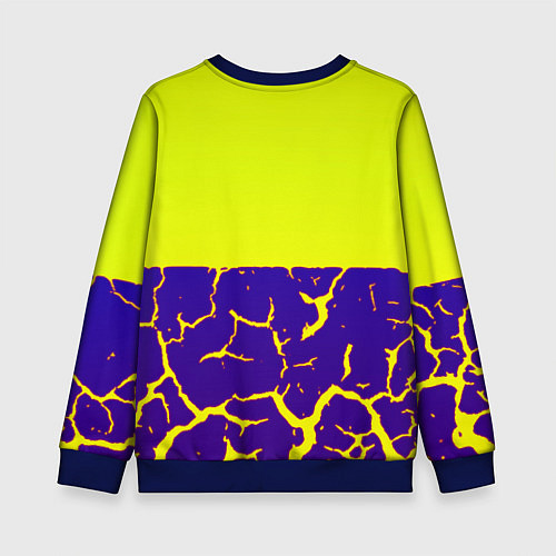 Детский свитшот Horizon zero dawn разломы / 3D-Синий – фото 2