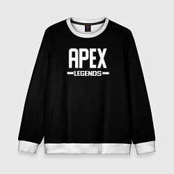 Детский свитшот Apex legends logo white