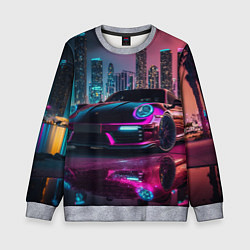 Детский свитшот Porshe night city